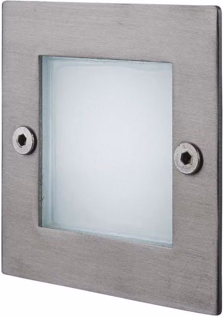Netlighting 9 Light LED Wall and Step Light in Grey Stainless Steel IP44