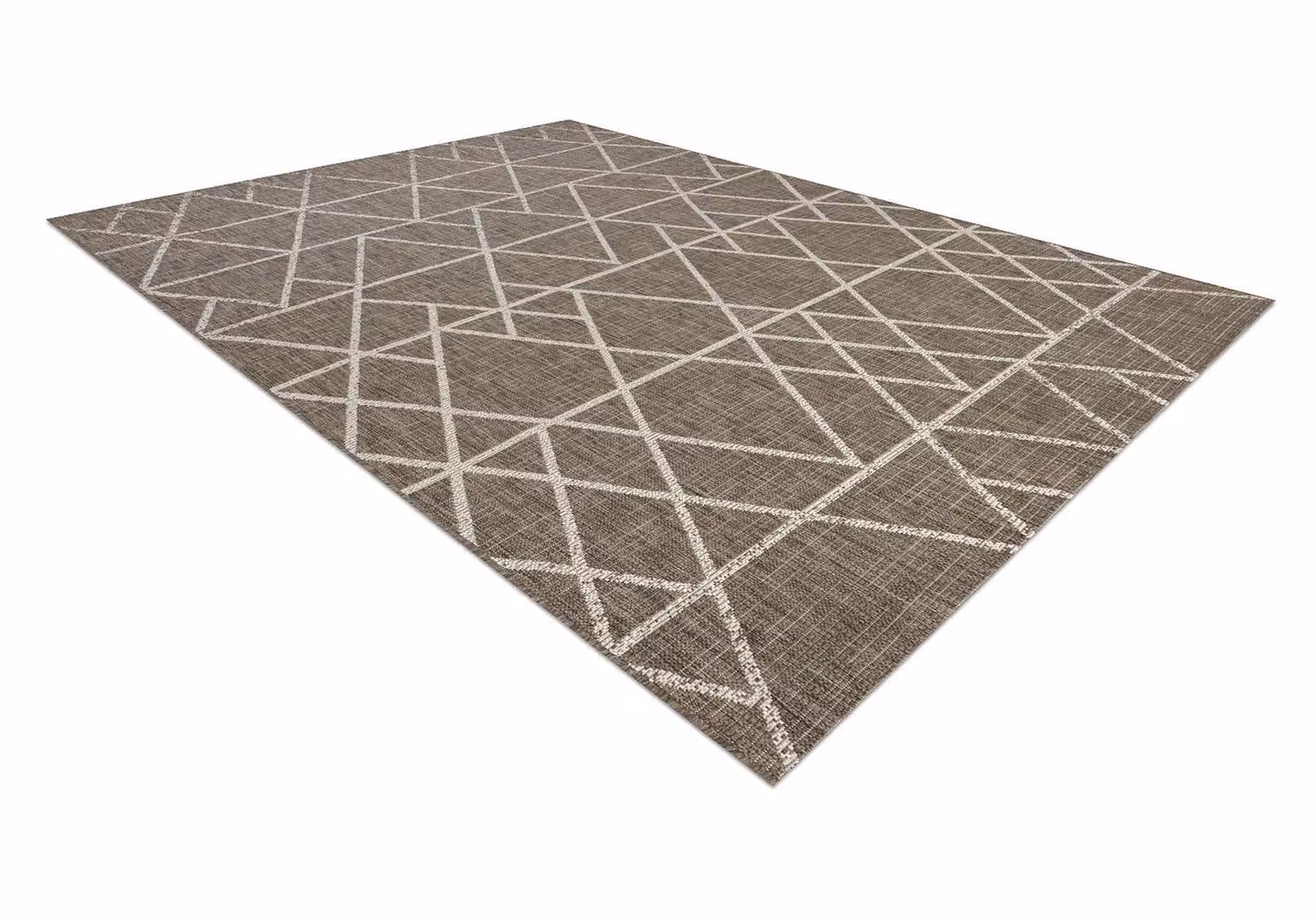 RugsX Floorlux Geometric Modern Rug in Beige, W: 200 cm, D: 290 cm – 1