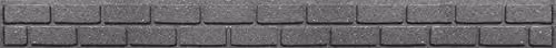 Garden Gear Ultra-Curve EZ Border Flexible Edging, Grey Stone Effect Recycled Rubber Small Brick Edging