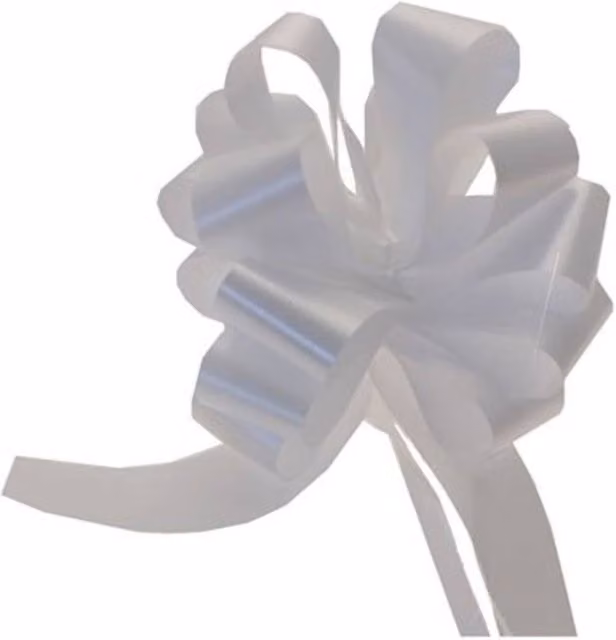 KDMD White Single Pull Bow 31mm, 12 Pack