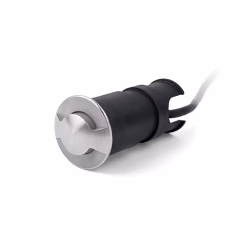 Netlighting Kane LED Recessed Outdoor Ground Light in Grey Stainless Steel with Warm White 2700K Up and Down Lighting IP67