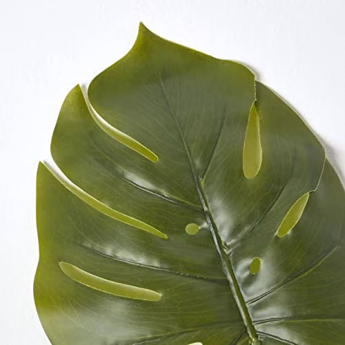 HOMESCAPES Green Monstera Artificial Tropical Leaf 70 cm – 2