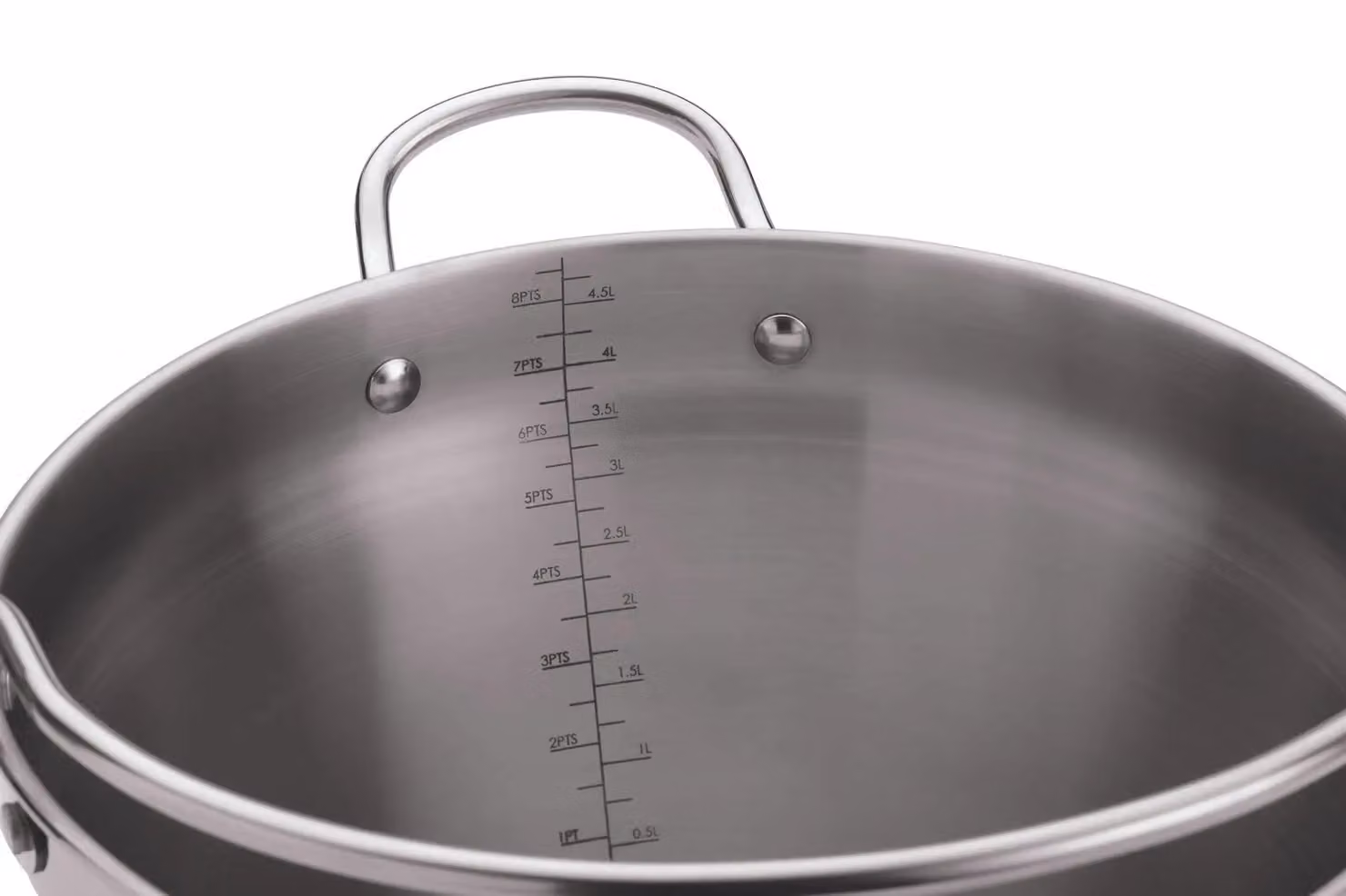 KitchenCraft Stainless Steel Mini Maslin Pan, 4.5 l, Silver/Grey – 3
