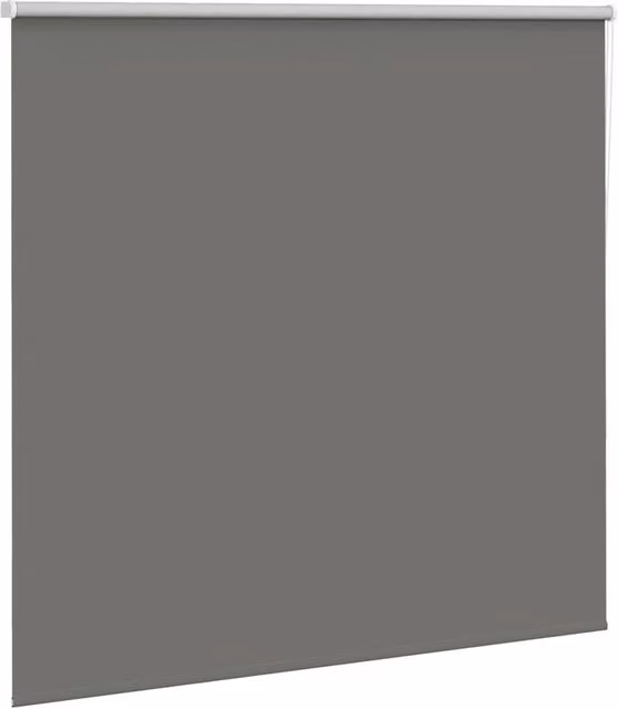 Berkfield Home Grey Blackout Roller Blind, Thermal Insulating Polyester Fabric, W: 165 cm, H: 130 cm