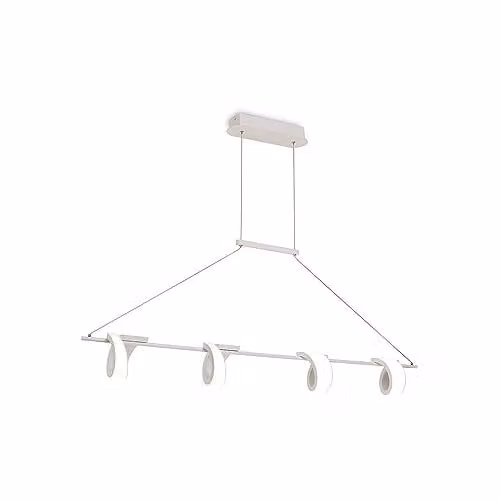 Netlighting Tsunami 4 Light LED Ceiling Pendant in Sand White, 48W, 3000K, 3600lm – 1