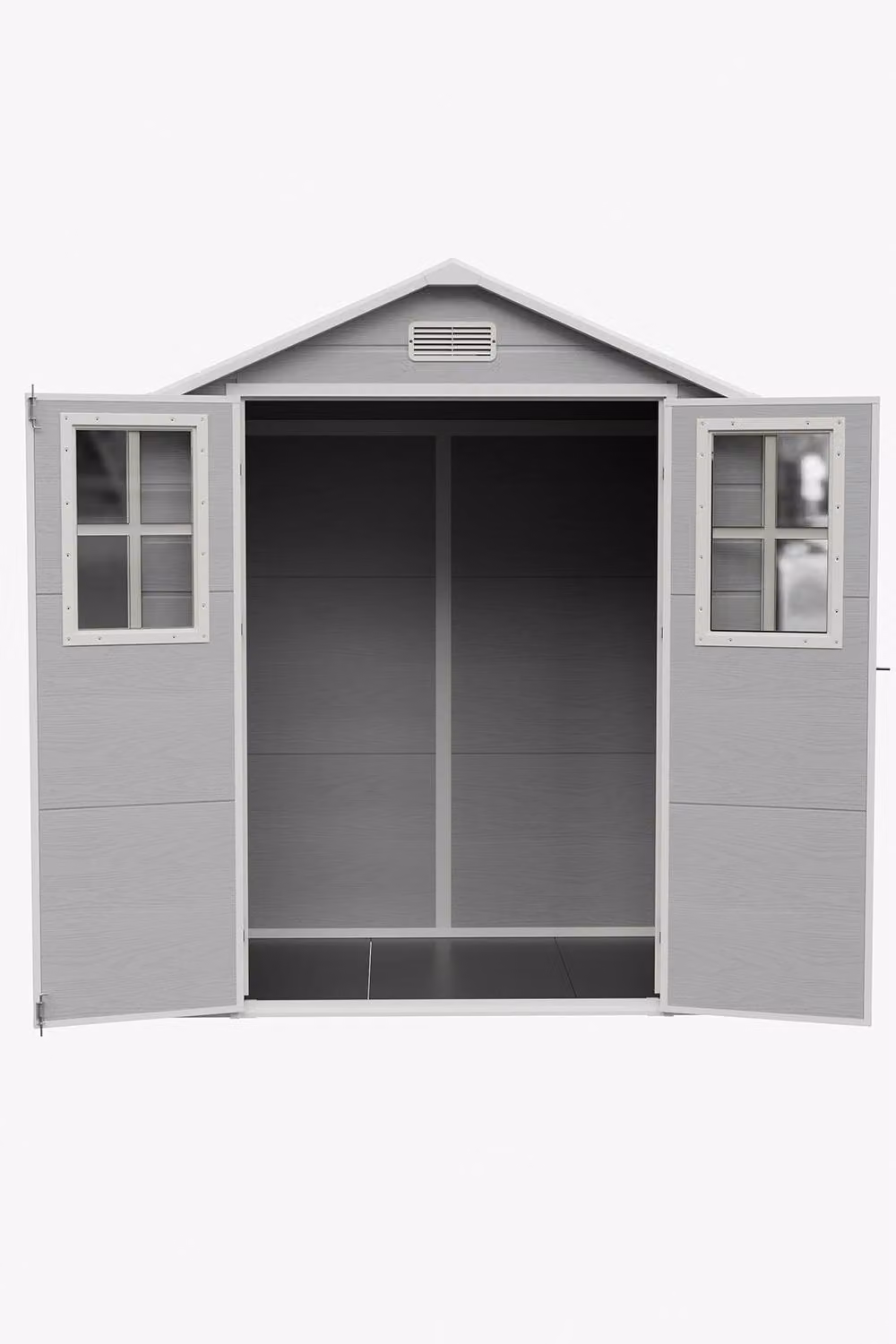 Living and Home Grey Garden Storage Shed with Lockable Door, W: 182.88 cm, D: 121.92 cm, H: 210 cm – 5