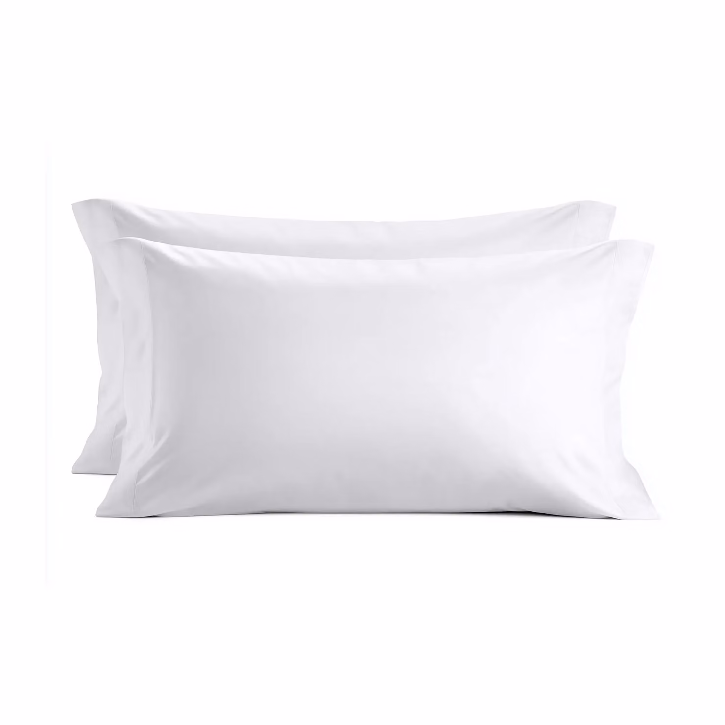 Home Sweet Home UK White Cotton Housewife Pillowcase Pair, 200 Thread Count, W/D/H: 48 x 74 cm – 2