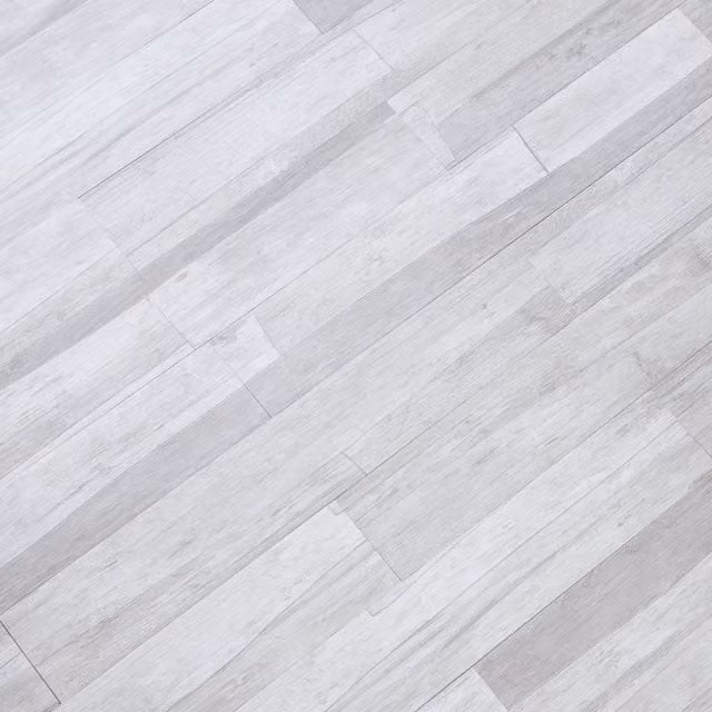 Novecrafto Self Adhesive Wood Look Vinyl Floor Planks, Grey, 7 Pieces, 0.97m²