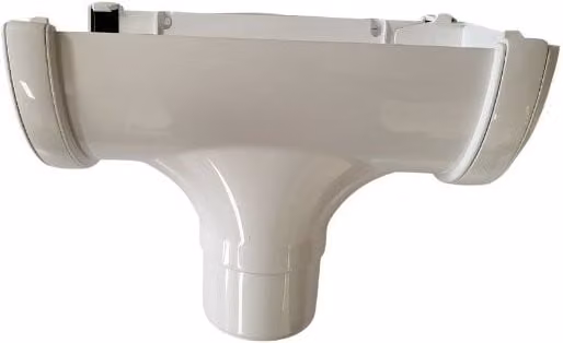FloPlast Xtraflo Half Round Gutter Stopend Outlet, 170mm, White
