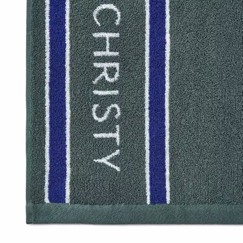 Christy Official Wimbledon Championship 2026 Quick Dry Cotton Terry Towel in Green and Purple, W: 70 cm, L: 133 cm – 8