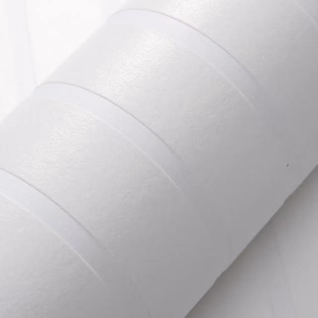 Erismann Plain Modern Paintable Acoustic Panel Wallpaper in White