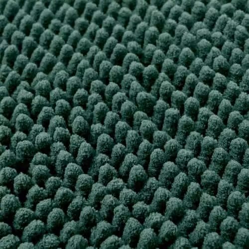 OHS Green Chenille Noodle Bath Mat, Non-Slip and Absorbent, W/D/H: 45 x 110 cm – 4
