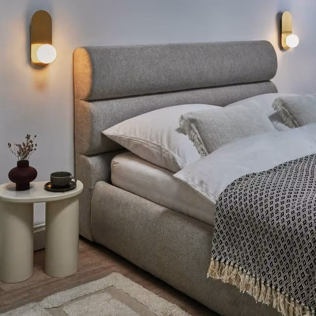 Wyld and Coco Set of 2 Gold and White Vintage Globe Wall Lamps with Opaque Glass Spheres