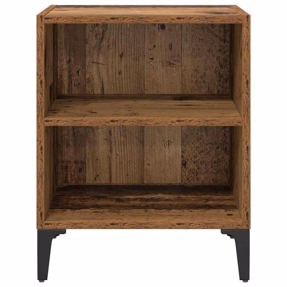 Berkfield Home Rustic Bedside Cabinet in Brown, W/D/H: 40 x 30 x 50 cm – 4