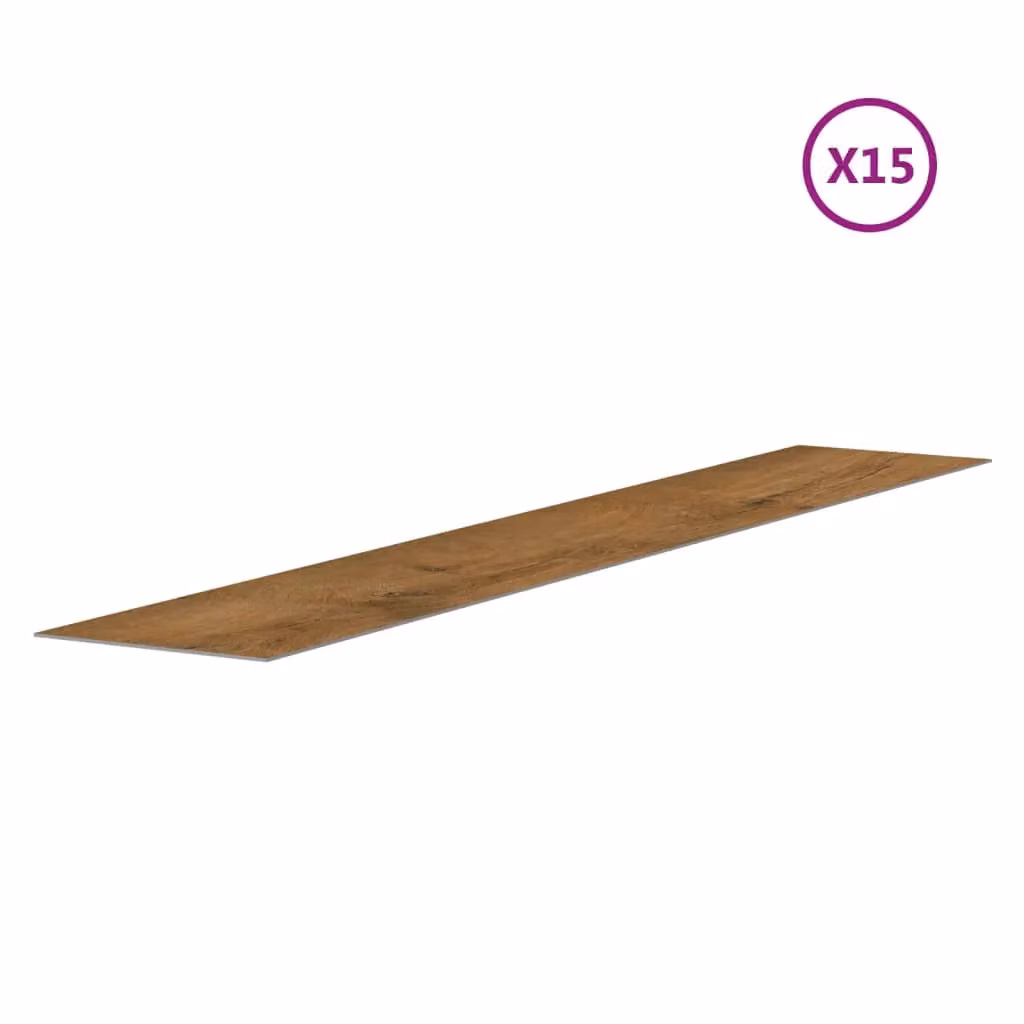 Berkfield Home Wood Look Brown PVC Wall Panels, Length: 206 cm – 2