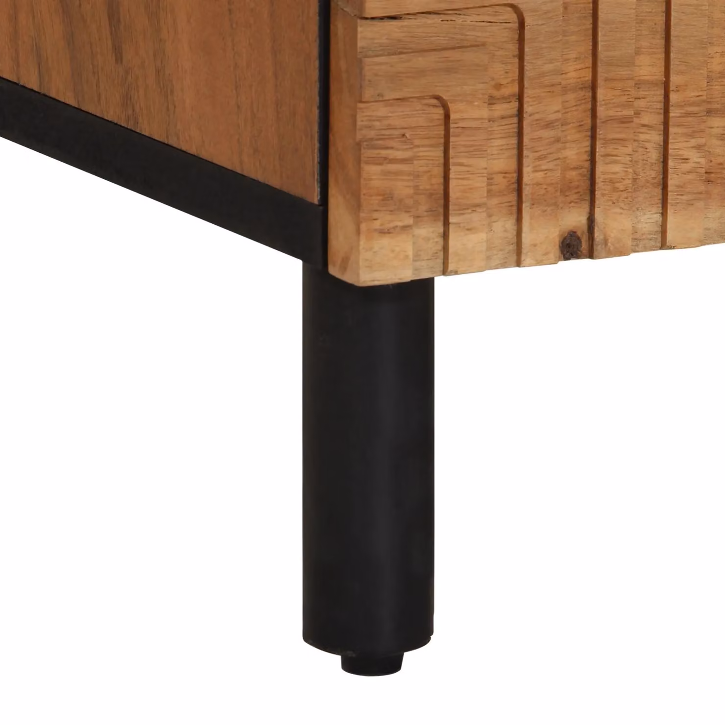 Berkfield Home Modern Acacia Wood Sideboard in Brown, W/D/H: 40 x 33 x 75 cm – 5
