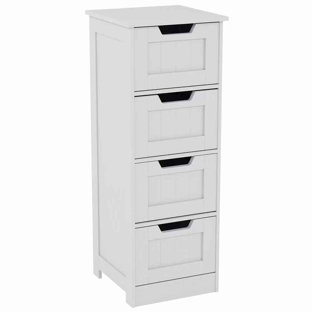 Home Discount Hayle 4 Drawer Freestanding Bathroom Unit in White – 2