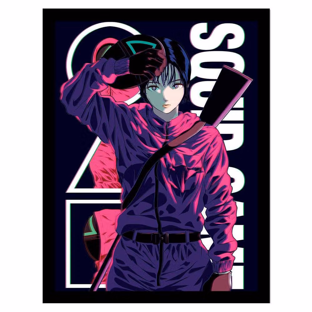 Squid Game Namu Multicolour Framed Graphic Paper Poster – 2