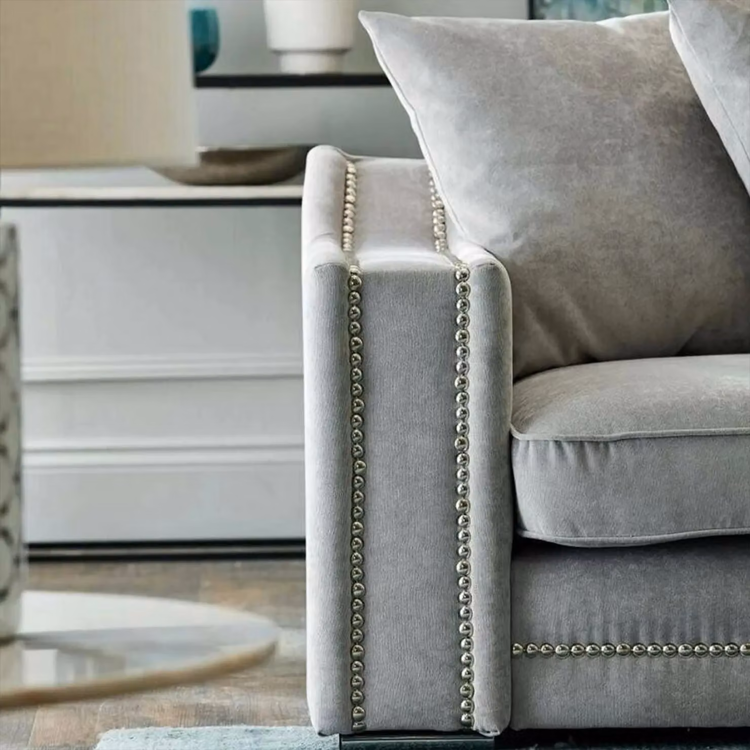 Furnishings For Less UK Kensington Deluxe Chenille 3-4 Seater L-Shaped Corner Sofa, Right Hand Facing, Anthracite Grey – 2