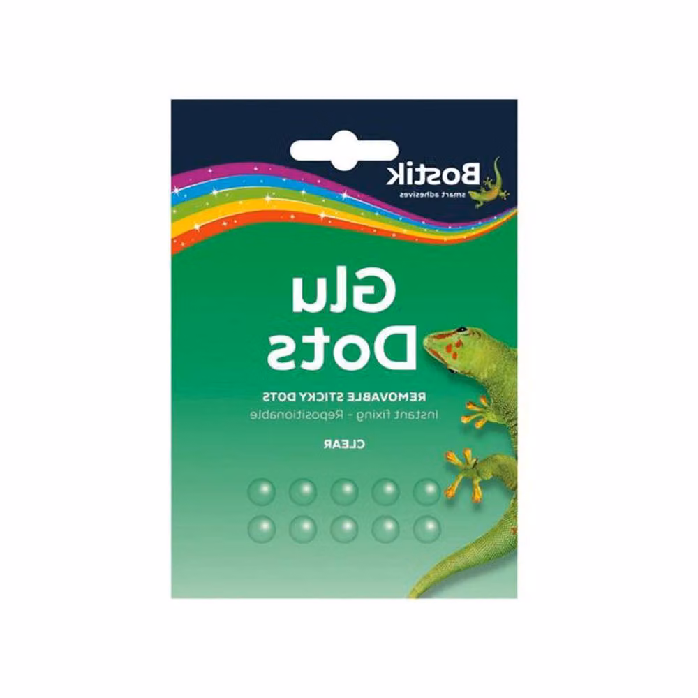 Bostik Blu-Tack Removable Glue Dots, 64 Pack, Transparent – 2