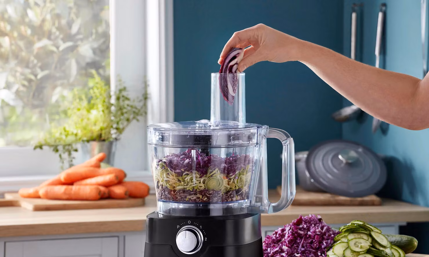 Cooks Professional 1000W Food Processor and Blender Machine in Black – 3
