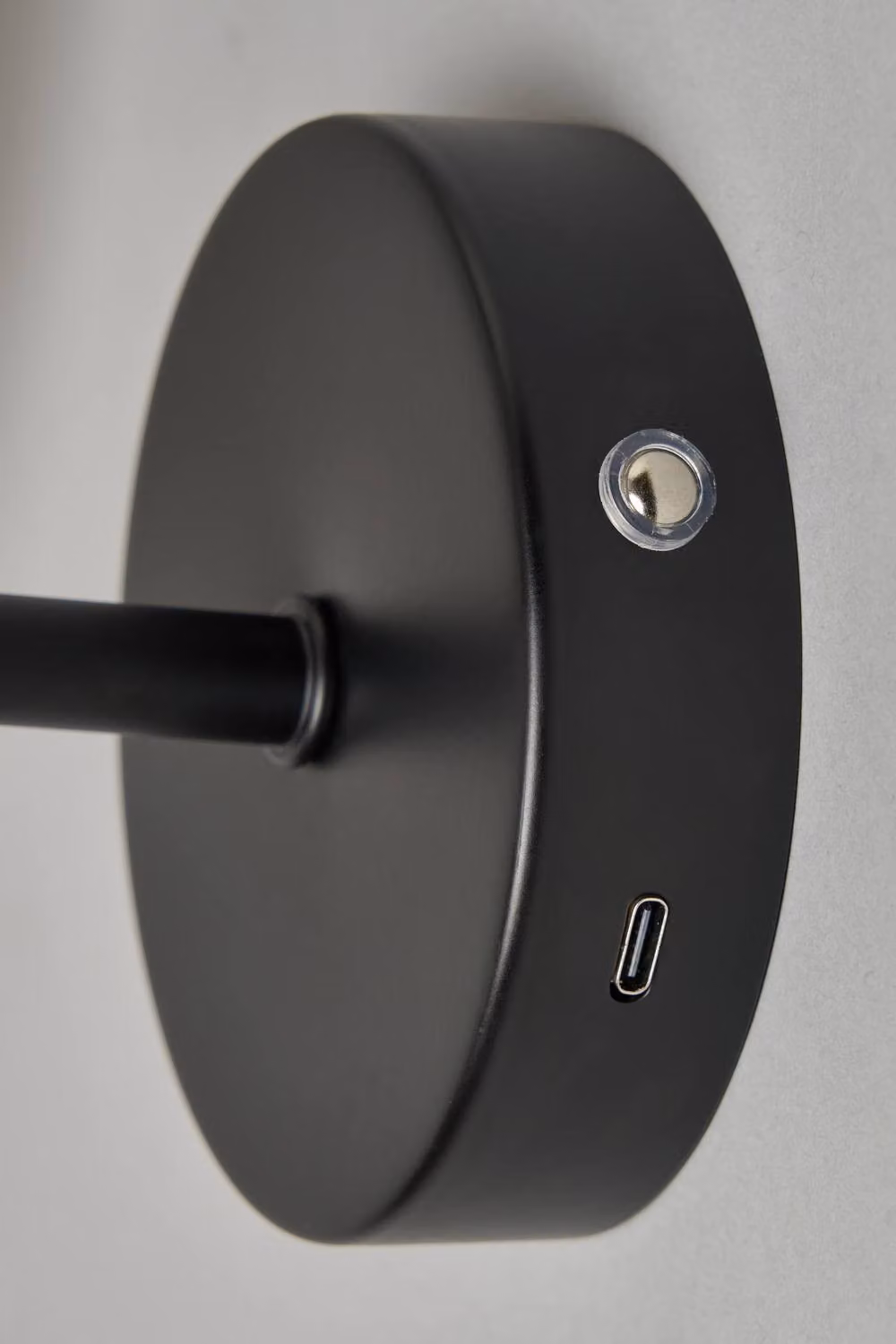 BHS Lighting Tamsin Rechargeable LED Shaded Wall Light in Black – 2