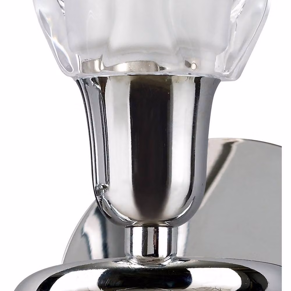 Netlighting Amel Switched Wall Lamp in Polished Chrome and Grey with GU10 Socket – 4