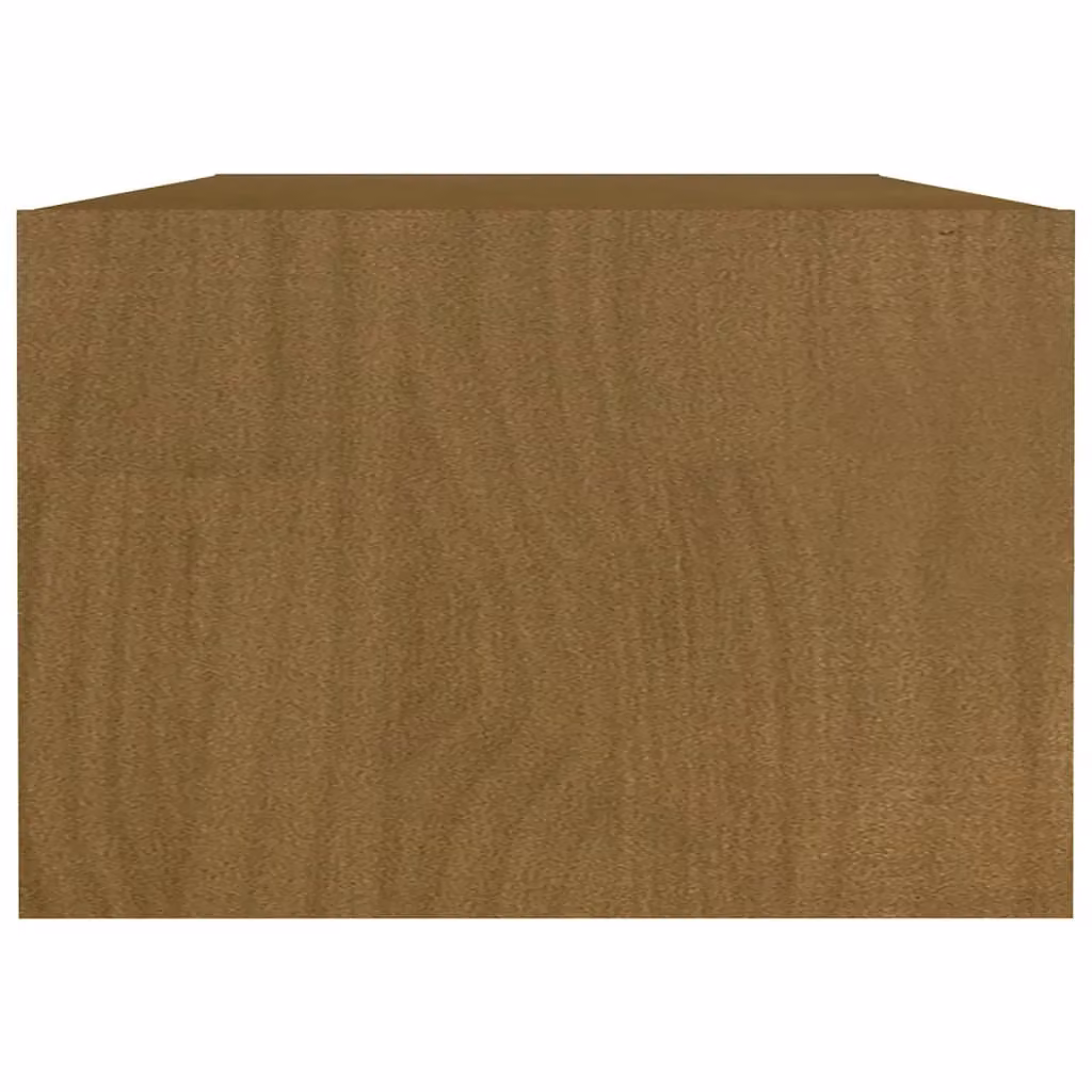 Berkfield Home Modern Rectangular Coffee Table in Honey Brown Solid Pinewood, W: 110 cm, D: 50 cm, H: 34 cm – 3