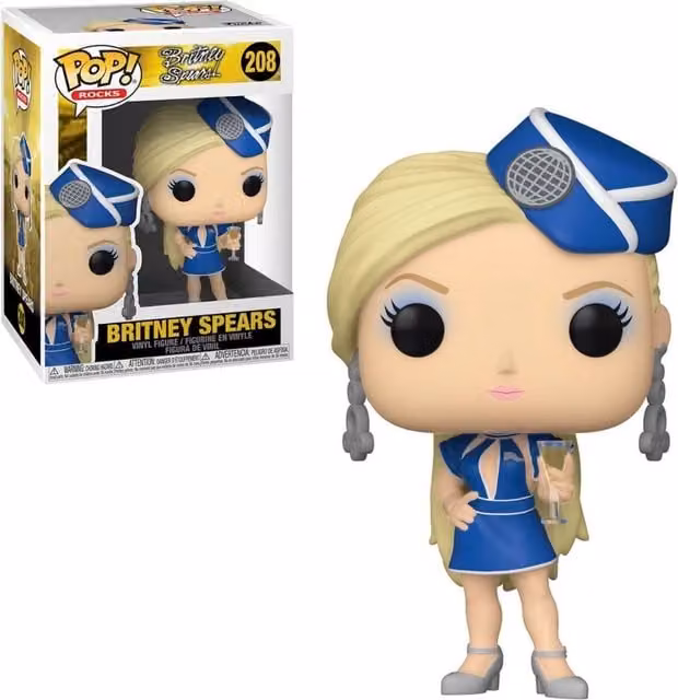 Funko Pop Rocks Britney Spears Toxic Stewardess Multicoloured Vinyl Figure