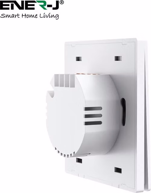 Enerjsmart Smart 2 Gang Mechanical Light Switch with Push Button, White