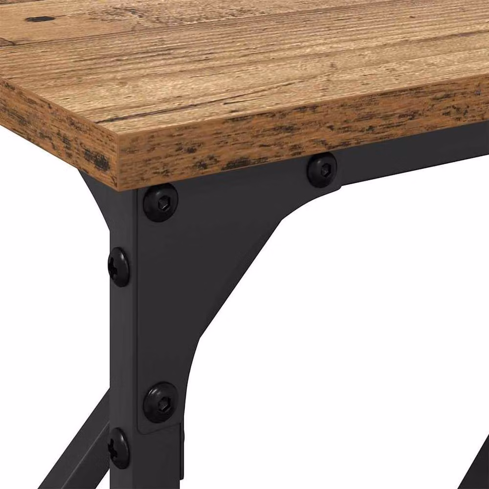 Berkfield Home Old Wood Console Table in Brown, W/D/H: 180 x 23 x 75 cm – 3