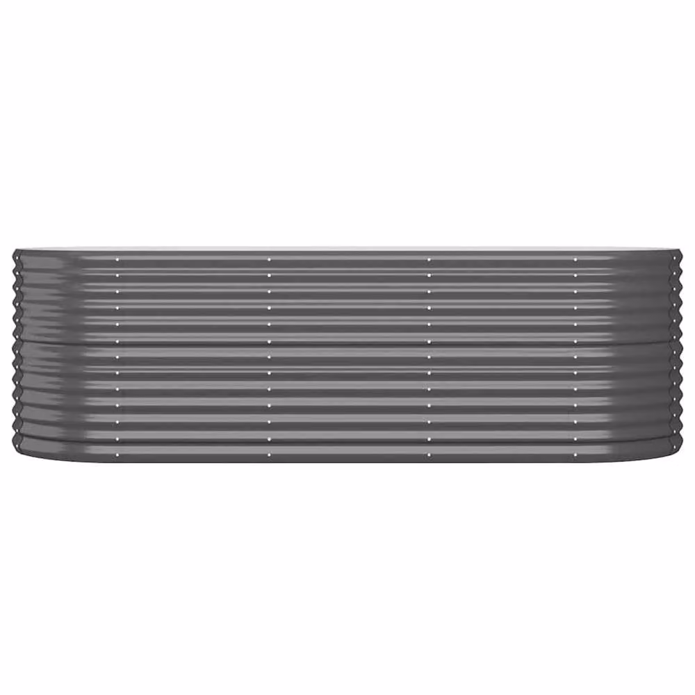 Berkfield Home Garden Anthracite Grey Powder-coated Steel Raised Bed W/D/H: 224 x 80 x 68 cm – 3