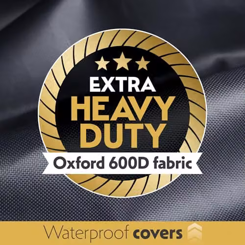 Futura Waterproof Heavy Duty BBQ Cover for Gas and Charcoal Grills, Black, W/D/H: 183 x 66 x 130 cm – 3