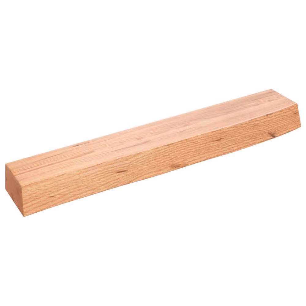Berkfield Home Wall Mounted Oak Wood Shelf in Light Brown, W/D/H: 60 x 10 x 6 cm – 2