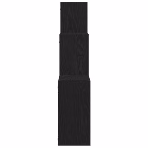 vidaXL Modern Wall Mounted Cube Shelves in Black, W/D/H: 68 x 15 x 68 cm – 5