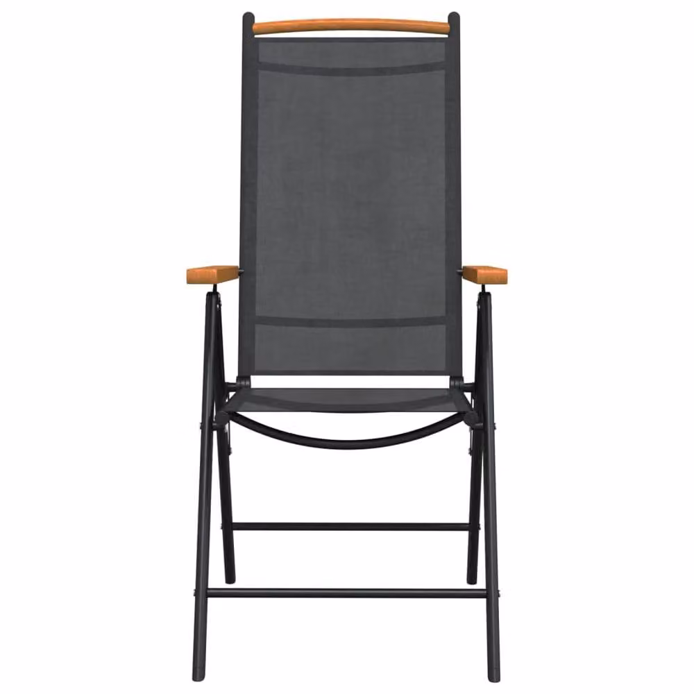 Berkfield Home 7 Piece Black Aluminium Garden Dining Set – 4