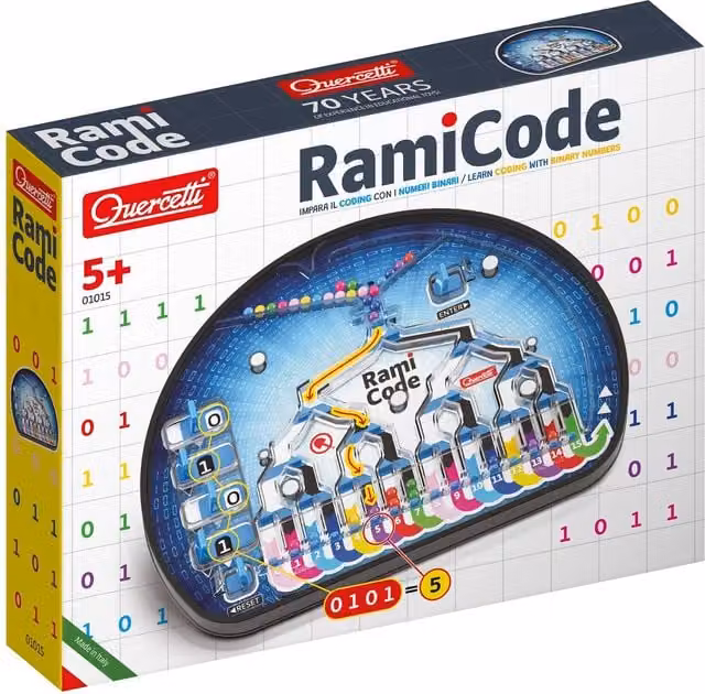 Quercetti Rami Code Robotics Coding Beginner Activity Set in Multicolour and Black