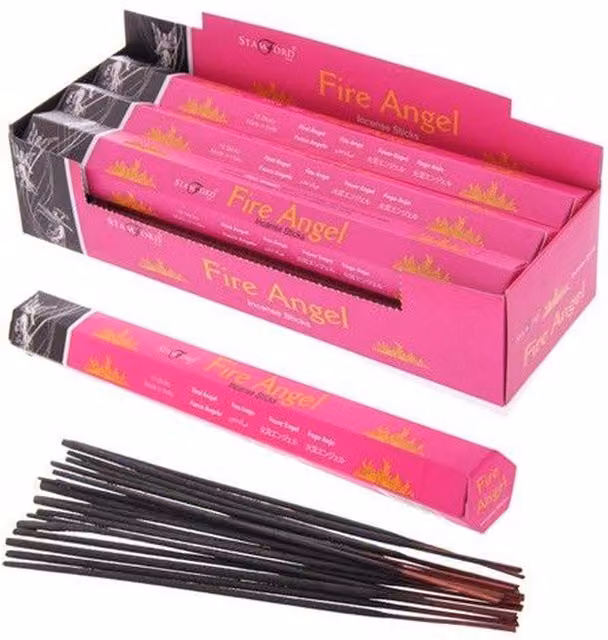 Stamford Angel Fire Incense Sticks for Relaxation, Pink