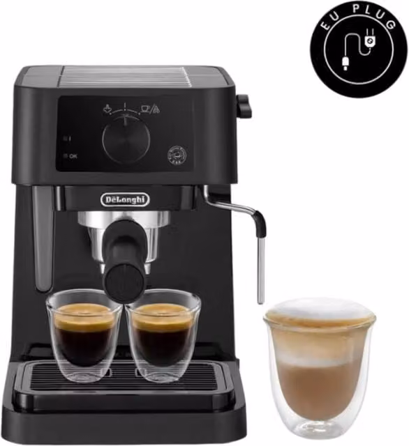 De'Longhi Stilosa Manual Espresso Machine, 1100W, 15 Bar, Black