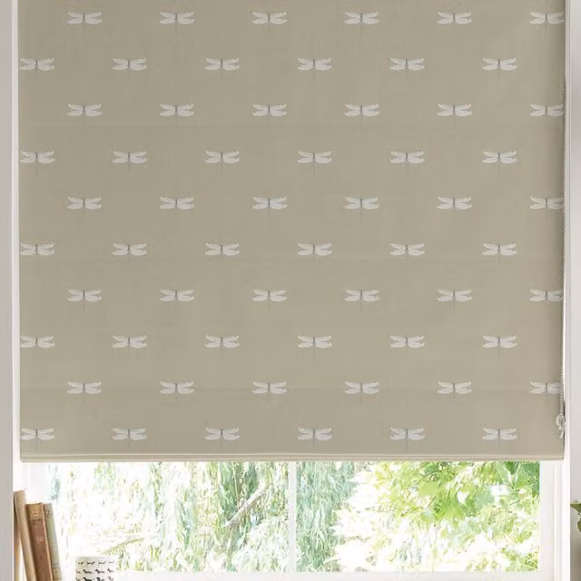 Sophie Allport Dragonfly Made to Measure Blackout Roman Blind in Sand