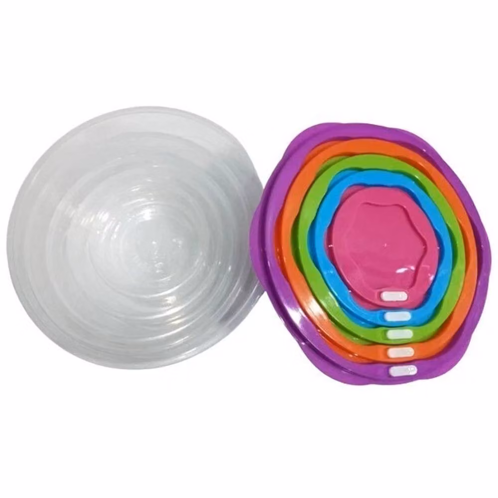 SPETLEK Multicolour Plastic Bowl Set with BPA-Free Snap Lids – 2