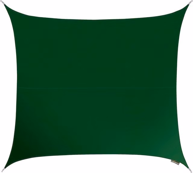 Kookaburra Square Water Resistant Sun Shade Sail, Green, W x D: 360 x 360 cm