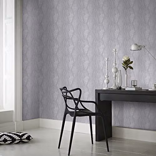 Graham & Brown Boutique Silver Vermeil Striped Abstract Modern Wallpaper – 2