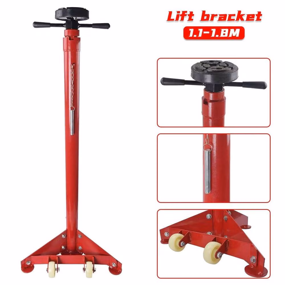 NESTLUNE 1.5T Garage Vertical Transmission Gearbox Jack in Red, W/D/H: 100 x 40 x 100 cm – 3