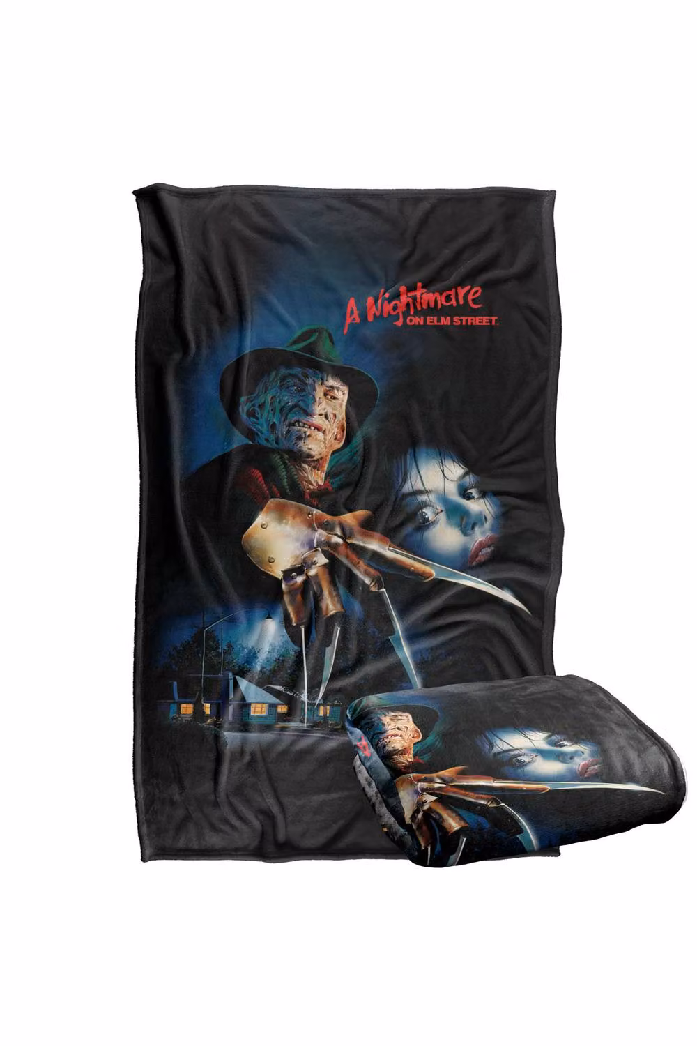 Warner Bros. Nightmare On Elm Street Freddy Poster Super Soft Fleece Throw Blanket, Multicolour, W/D/H: 91 x 147 cm – 7