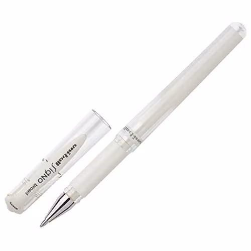 Uni-Ball Signo UM-153 Gel Rollerball Pen, 1.0 mm, White