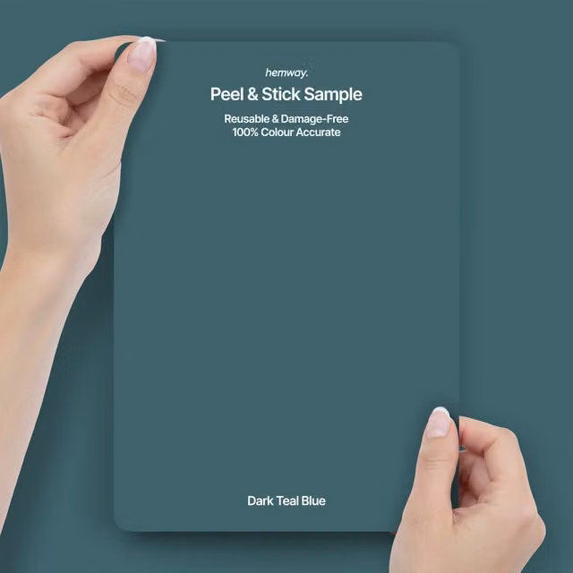 Hemway Interior Paint Sample Swatch in Dark Teal Blue