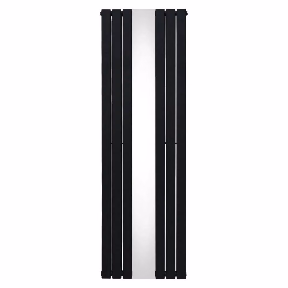 Monstershop Flat Mirror Radiator in Black, W: 180 cm, H: 56.5 cm – 2