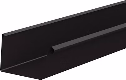 Lindab Rectangular Galvanised Steel Gutter, Brown