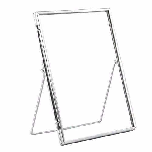 Nicola Spring Pack of 5 Modern Rectangular Metal Photo Frames in Silver and Gold, Fits 15 x 20 cm – 1